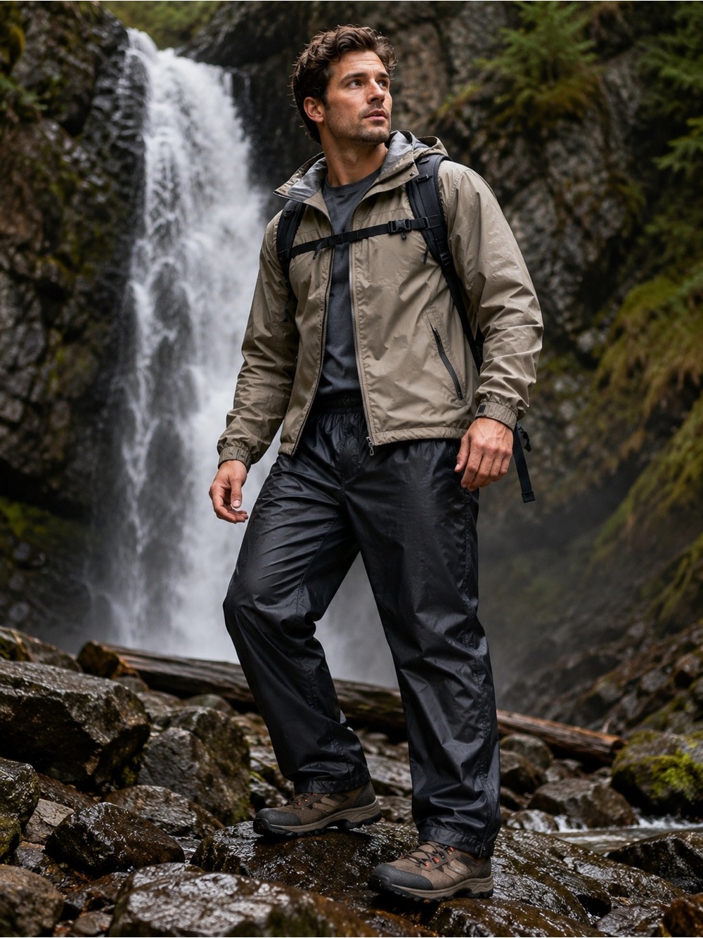 Helly Hansen Men's Waterproof Black Rain Pants XL # waterproof #hiking #tech